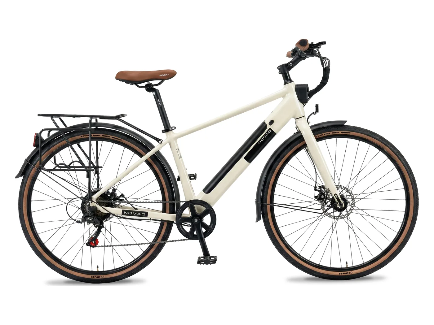 Mogoo Nomad cream electric road bike